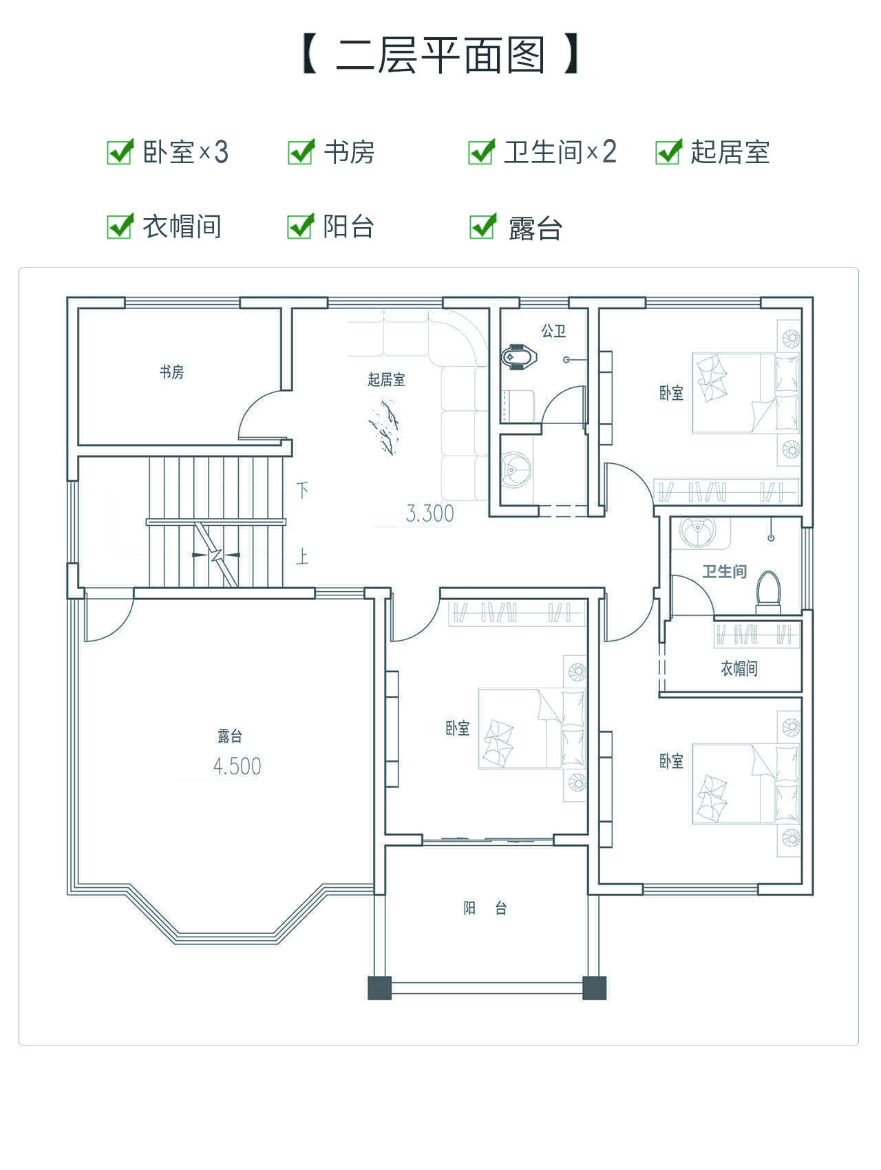 簡歐別墅外觀效果圖