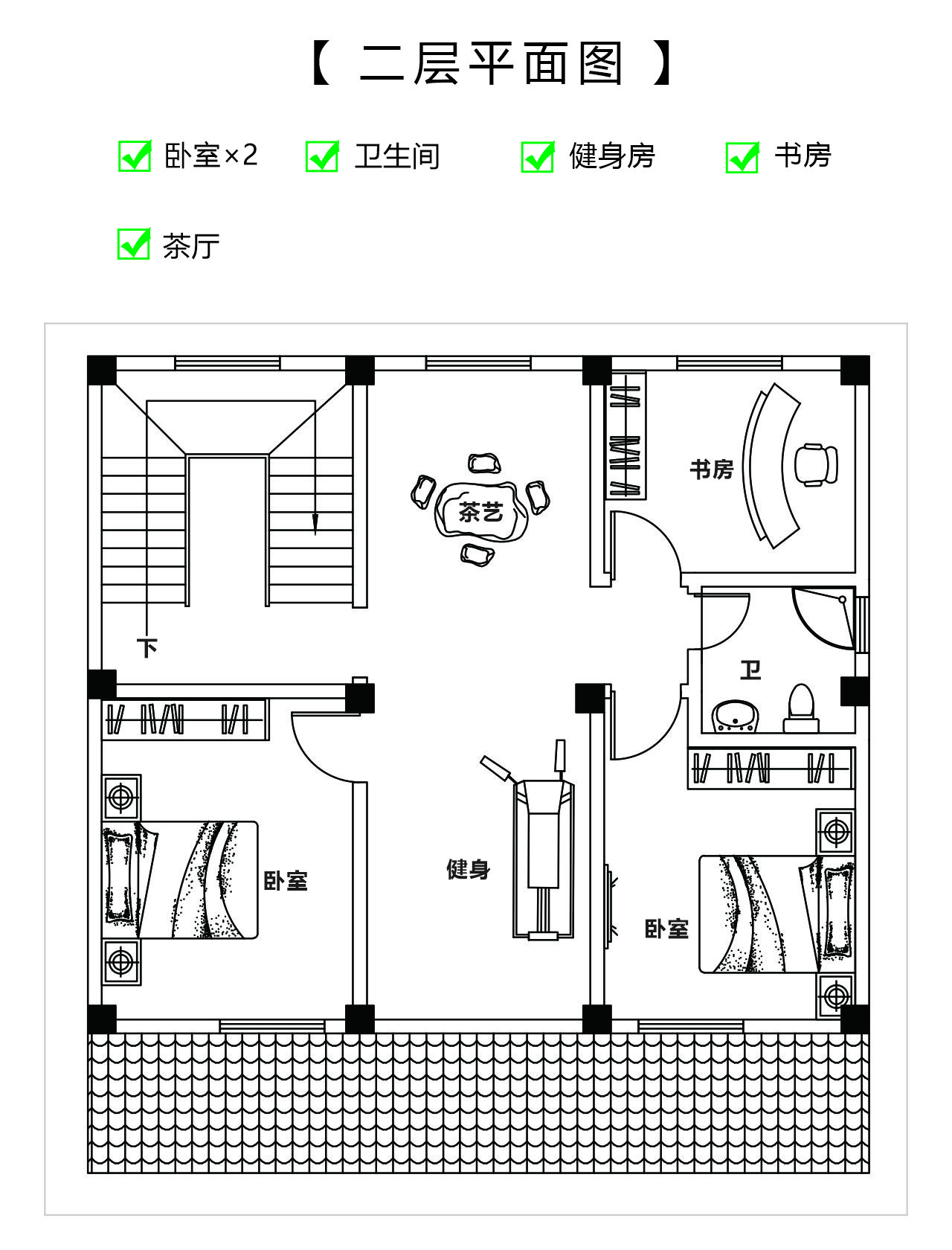 農村自建20萬二層小樓